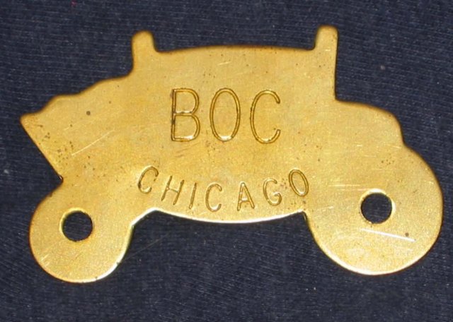 VINTAGE FISHER BODY BRASS NAMEPLATE BOC BUICK OLDSMOBILE CHEVROLET