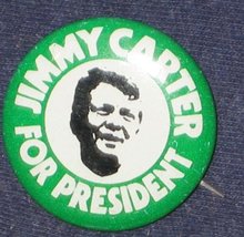 Jimmy Carter Political Pinback