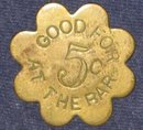 VINTAGE A. EMHOFF WHOREHOUSE BAR TOKEN