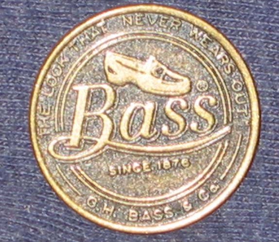 VINTAGE METAL BASS SHOES STORE COUPON TOKEN