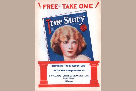 VINTAGE 1925 SWALLOW CONFECTIONARY FLYER