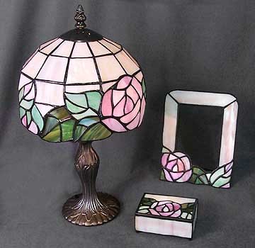 GLASS LAMP / PICTURE FRAME / TOILETRY BOX