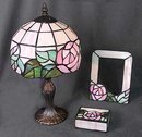 GLASS LAMP / PICTURE FRAME / TOILETRY BOX