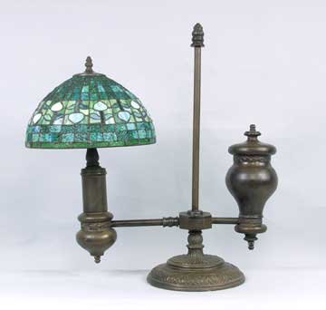 METAL RESIN OLD TIME GLASS LAMP / NEW LIGHTING