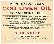 Cod Liver Oil Label