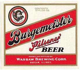 Burgemeister Pilsener Beer Labels