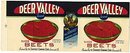 5 VINTAGE DEER VALLEY BEET LABELS