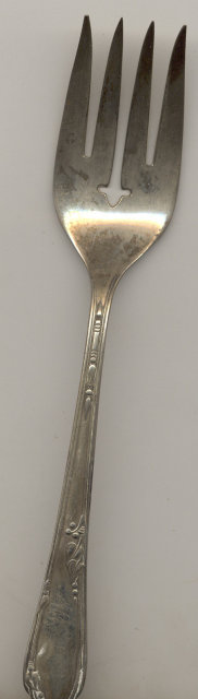 ANTIQUE WILLIAM ROGERS SILVERPLATE SERVING FORK
