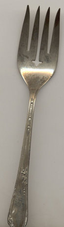 ANTIQUE WILLIAM ROGERS SILVERPLATE SERVING FORK