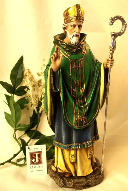 JOSEF'S STUDIO SAINT PATRICK STATUE