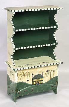 DOLLHOUSE FURNITURE / OPEN CUPBOARD