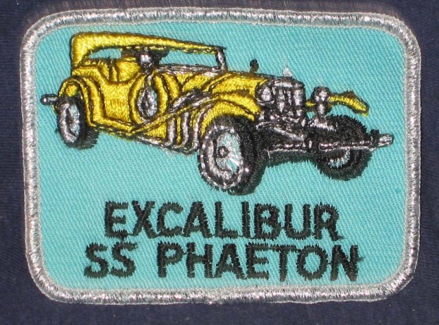VINTAGE EXCALIBUR PHAETON CAR PATCH