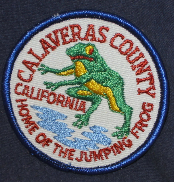 VINTAGE CALVERAS COUNTY FAIR Patch 1960s / frog