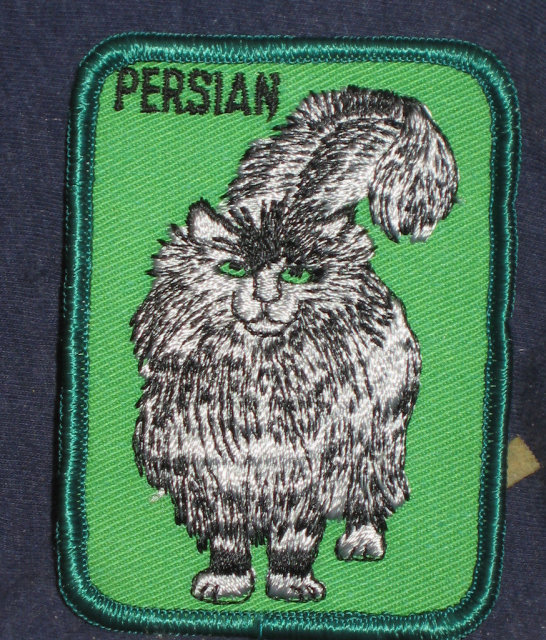 VINTAGE PERSIAN CAT NOS PATCH 1960S