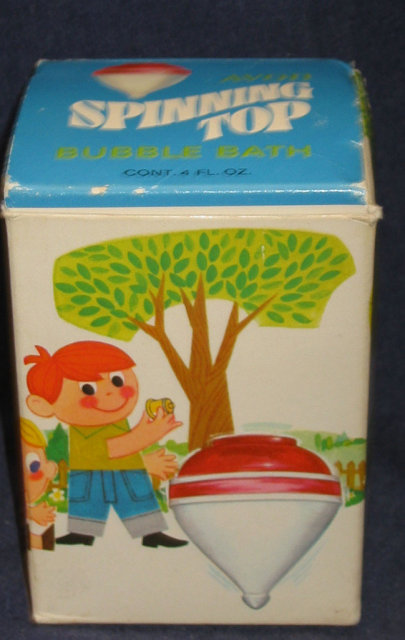 VINTAGE AVON SUPER SPINNER BATH TOP TOY in BOX
