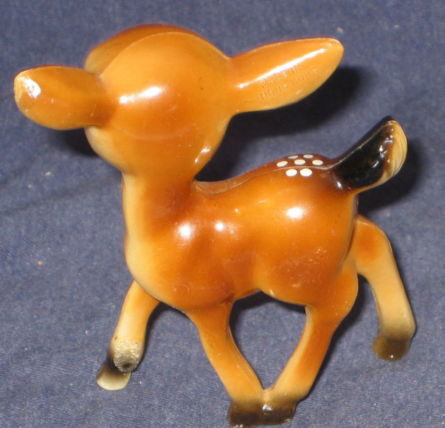 VINTAGE BABY DEER TOY STATUE DOLL
