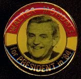 Walter Mondale President Pinback Lapel Pins