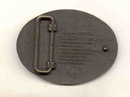Hesston Brass Cowboy Belt Bucklet