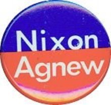 NIXON AGNEW POLITICAL REPUBLICAN PINBACK PIN