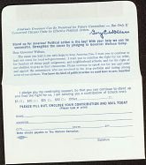 VINTAGE GEORGE WALLACE SIGNATURE ENVELOPE