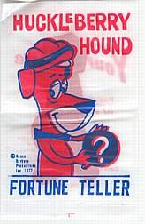VINTAGE HUCKLEBERRY HOUND FORTUNE TELLER BAG TOY