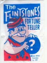 VINTAGE FRED FLINTSTONE FORTUNE TELLER TOY BAGS