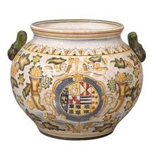 Porcelain Planter Italian Style Faience New