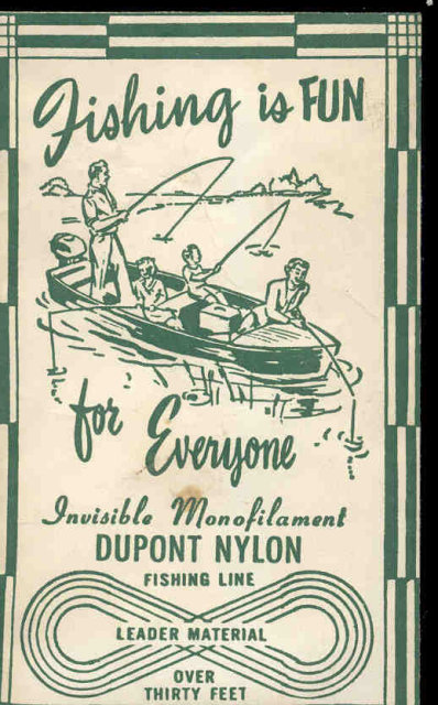 VINTAGE DUPONT NYLON FISHING LINE IN PACK