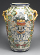 CRACKLE FINISH PORCELAIN POT