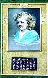 Vintage 1913 Calendar - Baby Mine