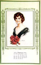 1929 Vintage Calendar - Beauties