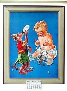Boy Monkey Calendar 1939