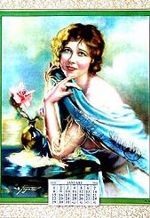 1923 Charming Calendar - Vintage