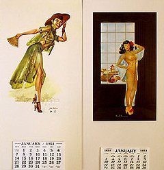 China Pinup Calendars 1950s