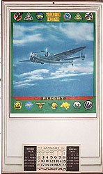 VINTAGE WORLD WAR II ARMY AIR CORPS CALENDAR