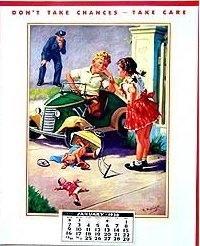 VINTAGE 1930S THE LAST WORD CALENDAR
