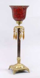 Hurricane Beaded Lamp Candleholder