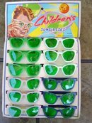 VINTAGE 1960S CHILDREN'S GREEN SUNGLASS STORE