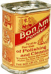 VINTAGE 1940S BON AMI POLISHING TIN
