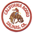 4 VINTAGE 1950S RODEO COWBOY PATCHES AND PINS