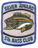 4 VINTAGE BASS FISHING PATCHES NOS 1960S