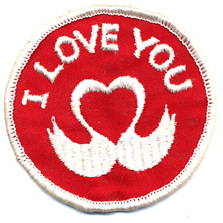 3 VINTAGE HIPPIE LOVE PATCHES NOS 1960S