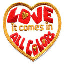 3 VINTAGE HIPPIE LOVE PATCHES NOS 1960S