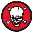 3 VINTAGE SKELETON SCARY PATCHES / HALLOWEEN