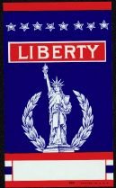 VINTAGE STATUE OF LIBERTY BROOM Label / WW2
