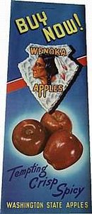 Wenoka Apple Grocery Sign Poster