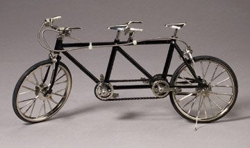 BLACK TOY BICYCLE / BIKE / MOTION TOYS DOLL