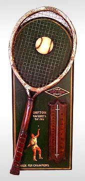 TENNIS THERMOMETER PLATE / NEW
