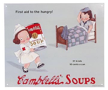 CAMPBELL SOUP METAL KITCHEN SIGN / NEW