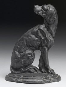 CAST IRON DOG STOP / HOUND